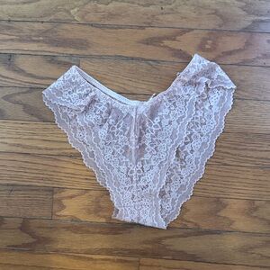 Victoria's Secret Lace Panties in Soft Pink